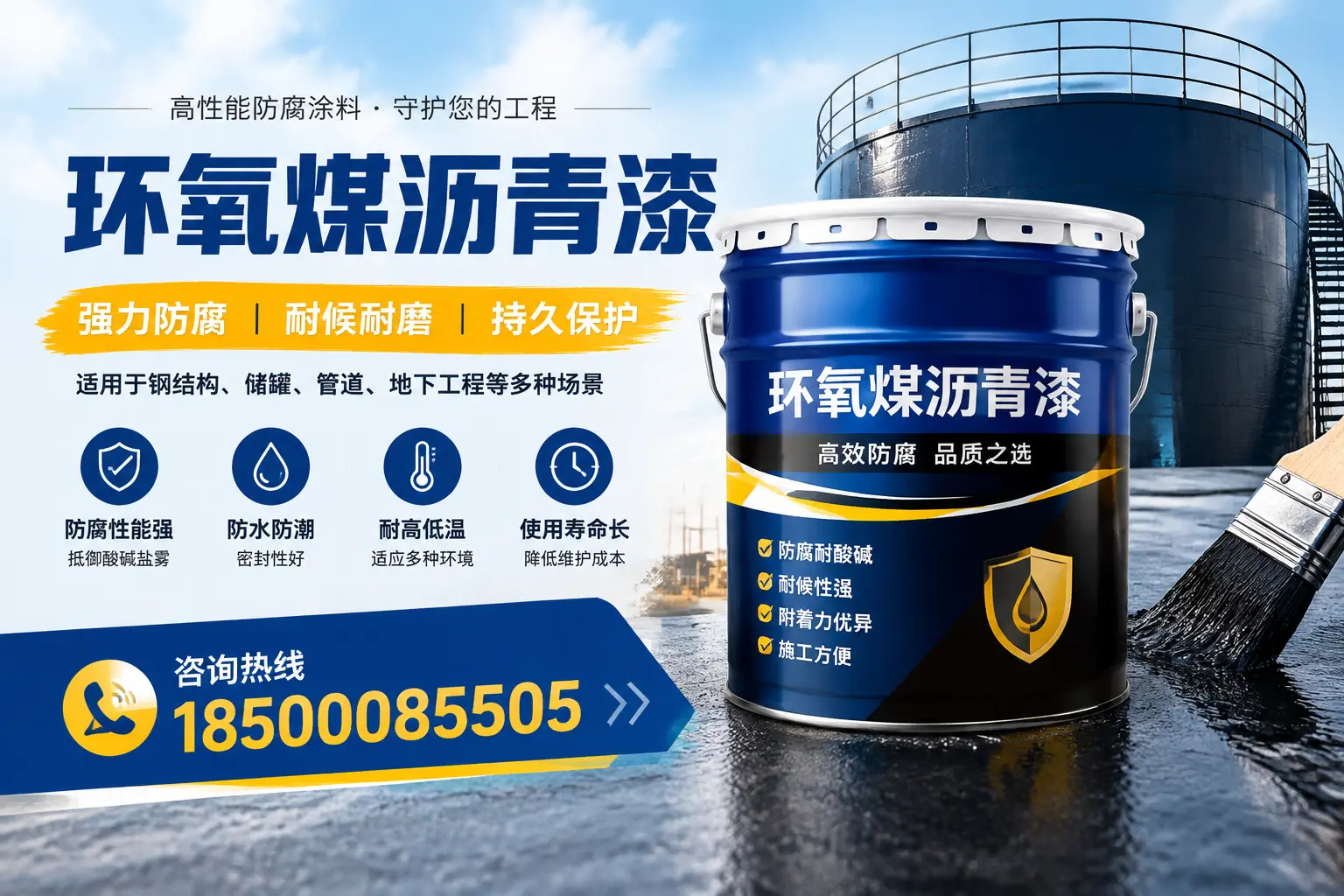 环氧煤沥青漆在工业中的应用,临沧企业的选择